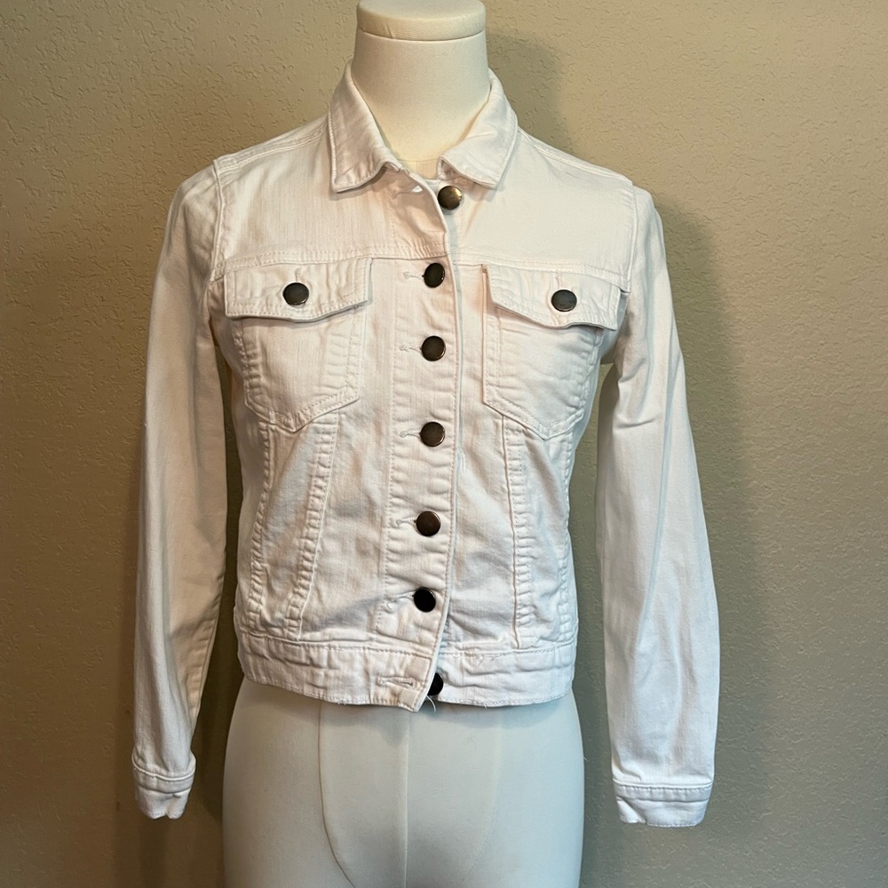 Women's White Denim Jacket